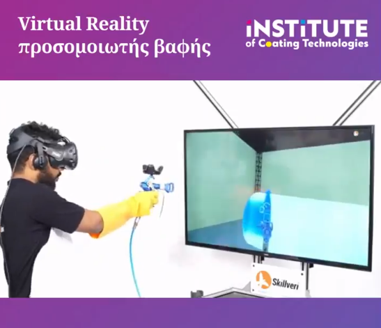 VR spray training equipment